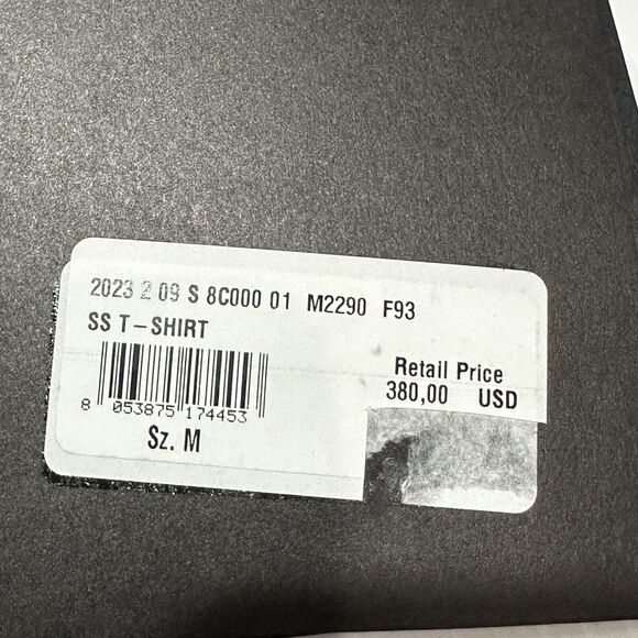 Moncler x Adidas T-Shirt Men's Size M Black Orange Cotton Short Sleeve NWT $380 - Picture 14 of 15